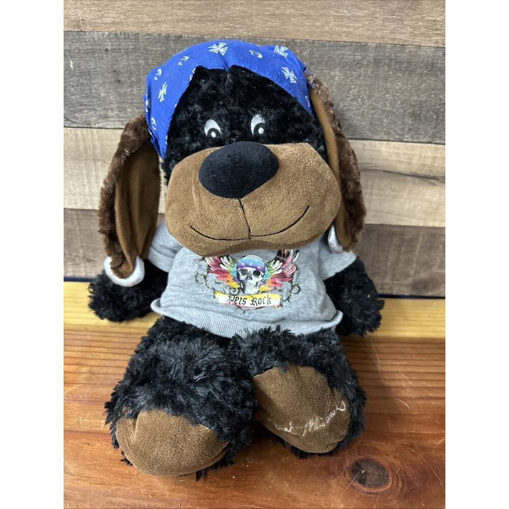 Luv A Pet Chance Pets Rock 18" Plush Puppy Dog Bret Michaels Poison Hair Metal
